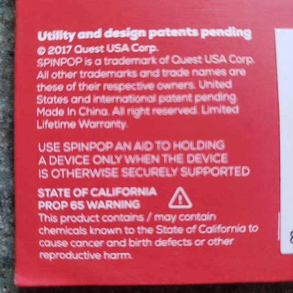 SpinPop Blue Geode Universal Phone Holder- NEW! - Picture 4 of 9